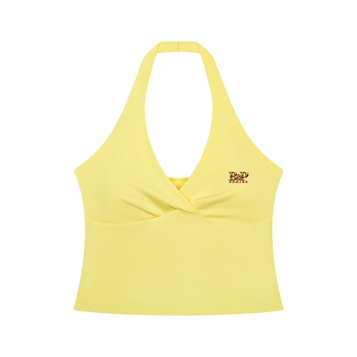 Fearless Bloom Runched Halter Yoga Tank Top