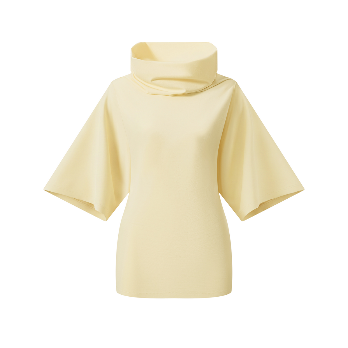 Gracefully Unbothered Batwing Turtleneck Top
