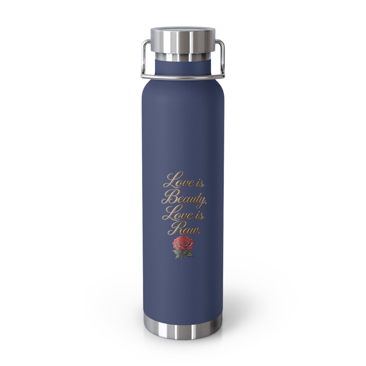 Love Is Beauty, Love Is Raw Insulated Water Bottle