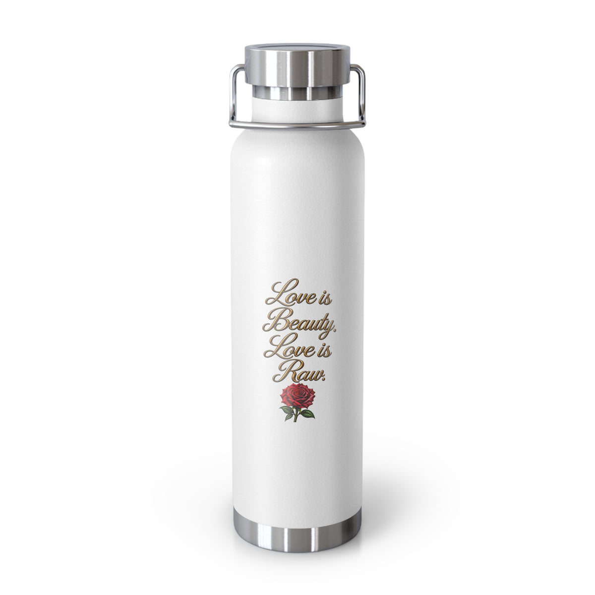 Love Is Beauty, Love Is Raw Insulated Water Bottle