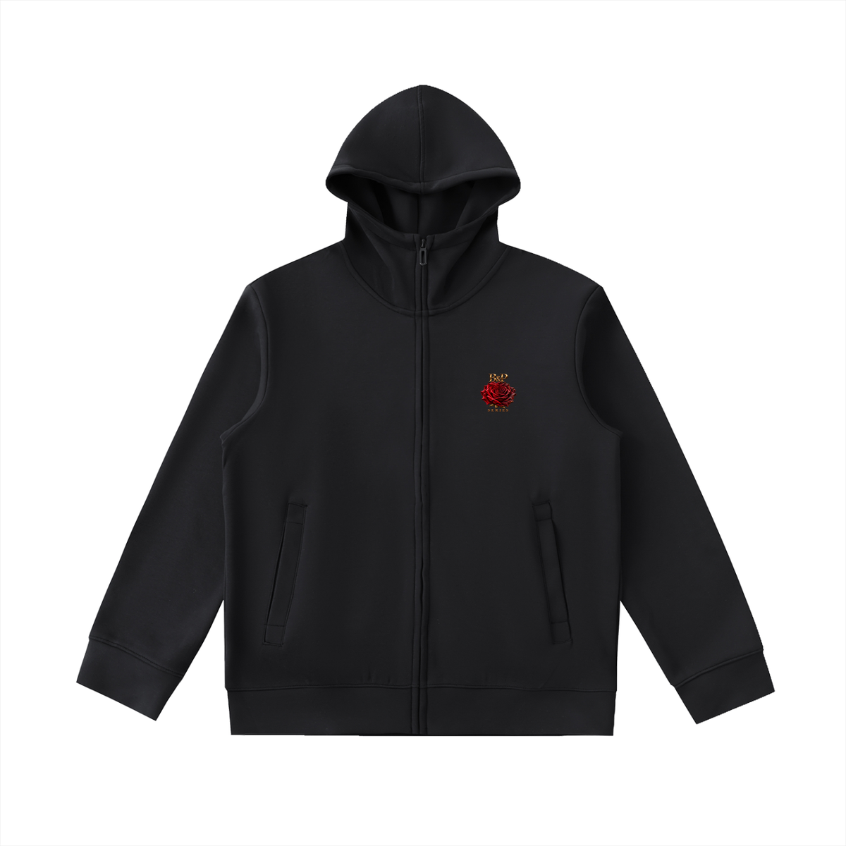 Unshaken Spirit Heavyweight High-Neck Zip-Up Hoodie