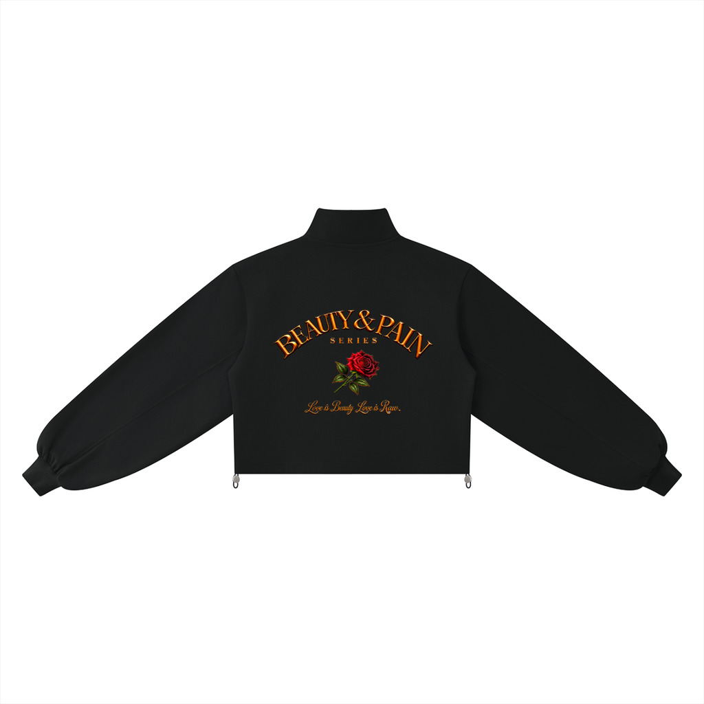 Gracefully Evolved Mock-Neck Quarter-Zip Sweatshirt