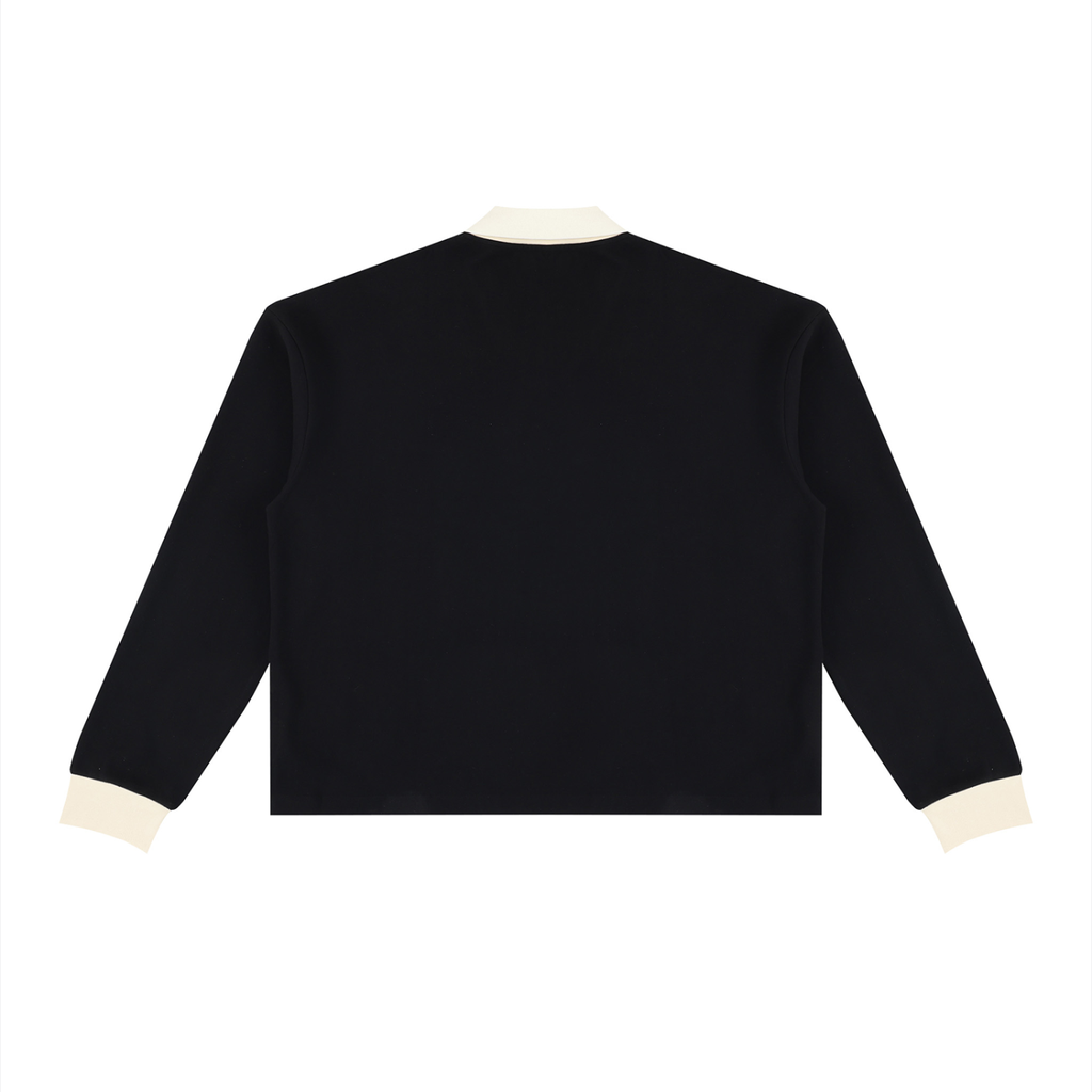 Beyond the Ordinary Color Block Collared Sweatshirt