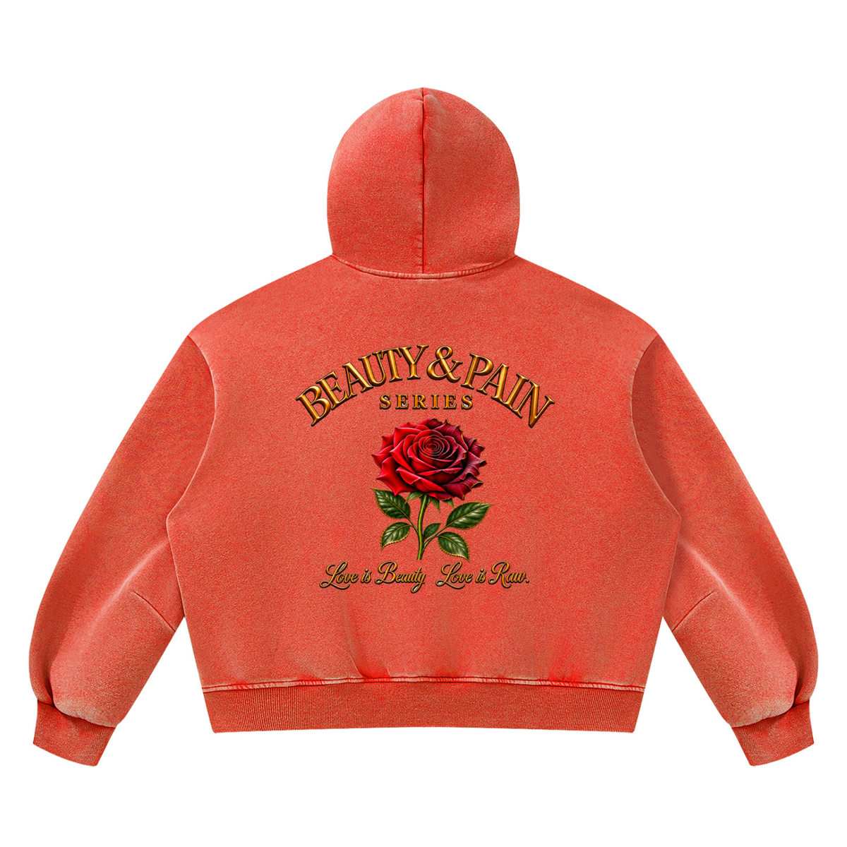 Raw Identity Vintage Wash Boxy Fleece Hoodie