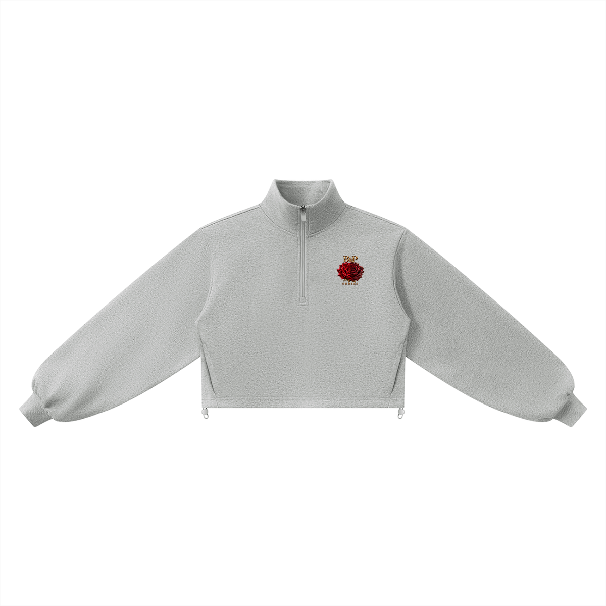 Gracefully Evolved Mock-Neck Quarter-Zip Sweatshirt
