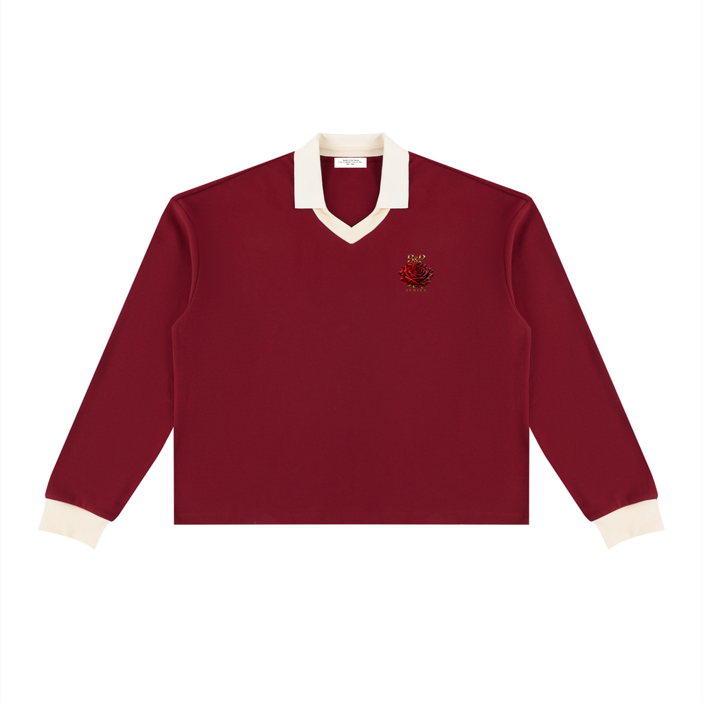 Beyond the Ordinary Color Block Collared Sweatshirt
