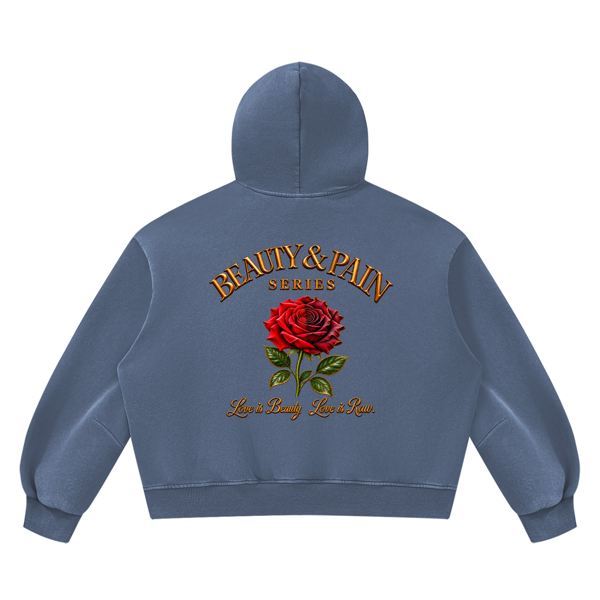 Raw Identity Vintage Wash Boxy Fleece Hoodie