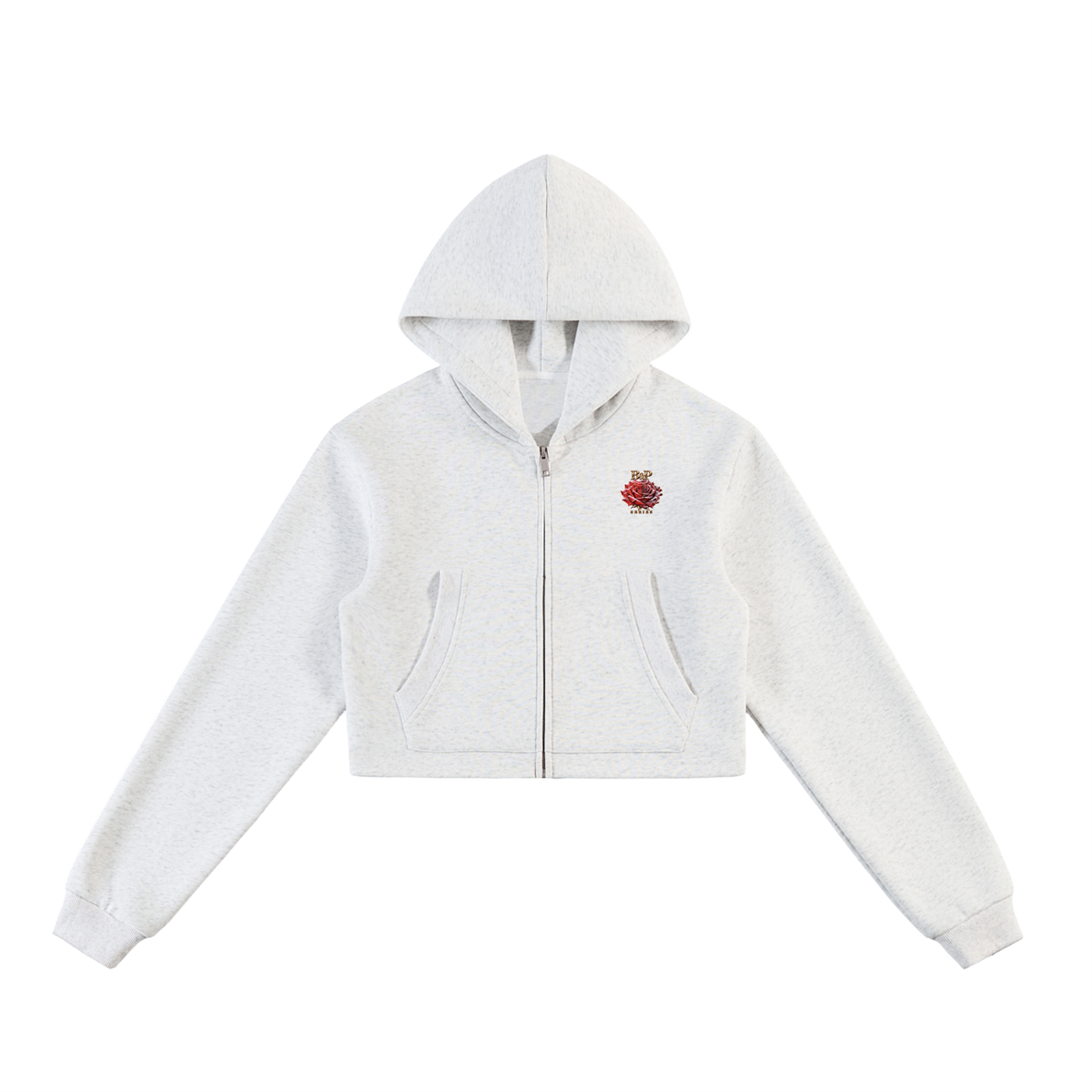 Beautifully Becoming Cropped Zip-Up Hoodie