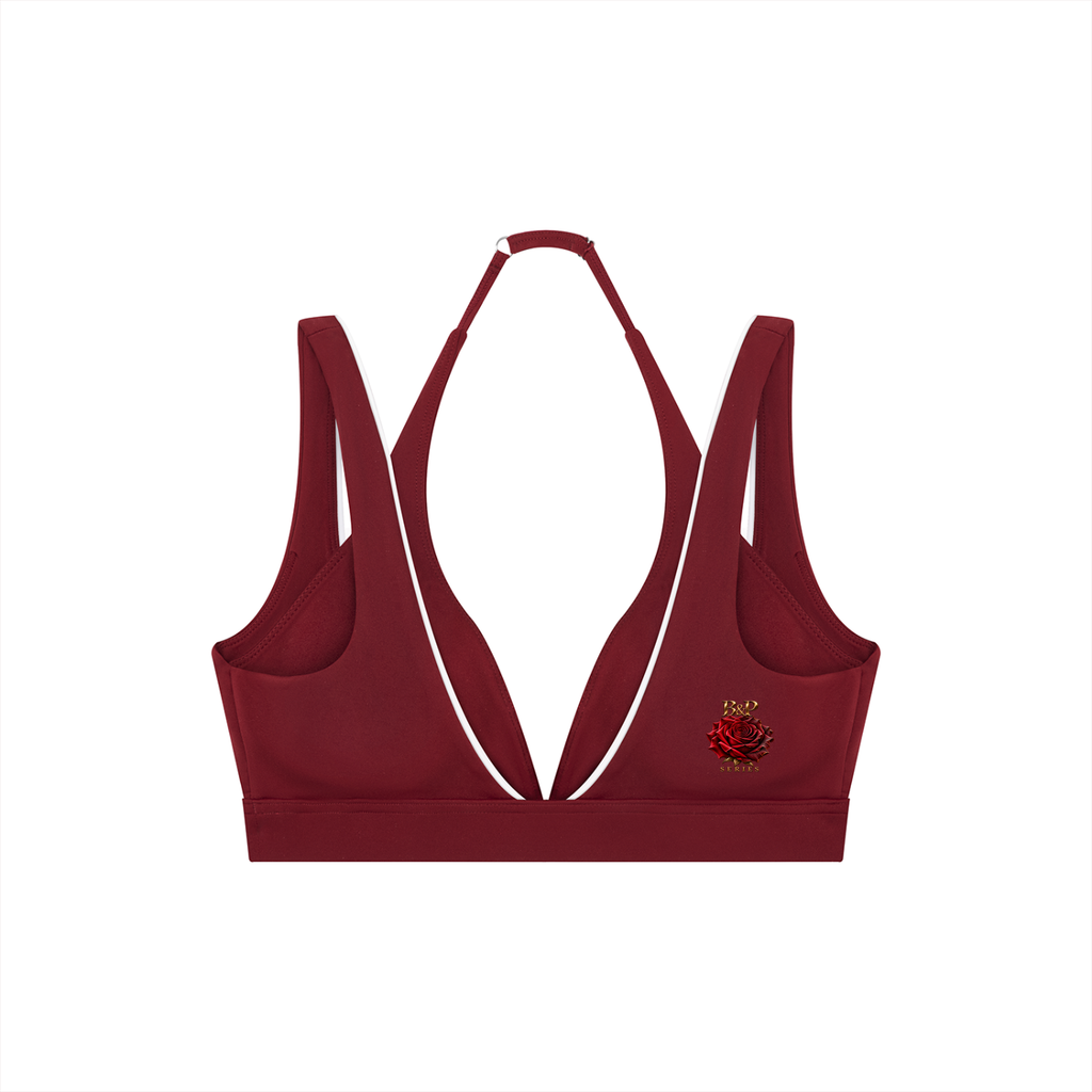 Fearlessly Feminine Halter Yoga Sports Bra