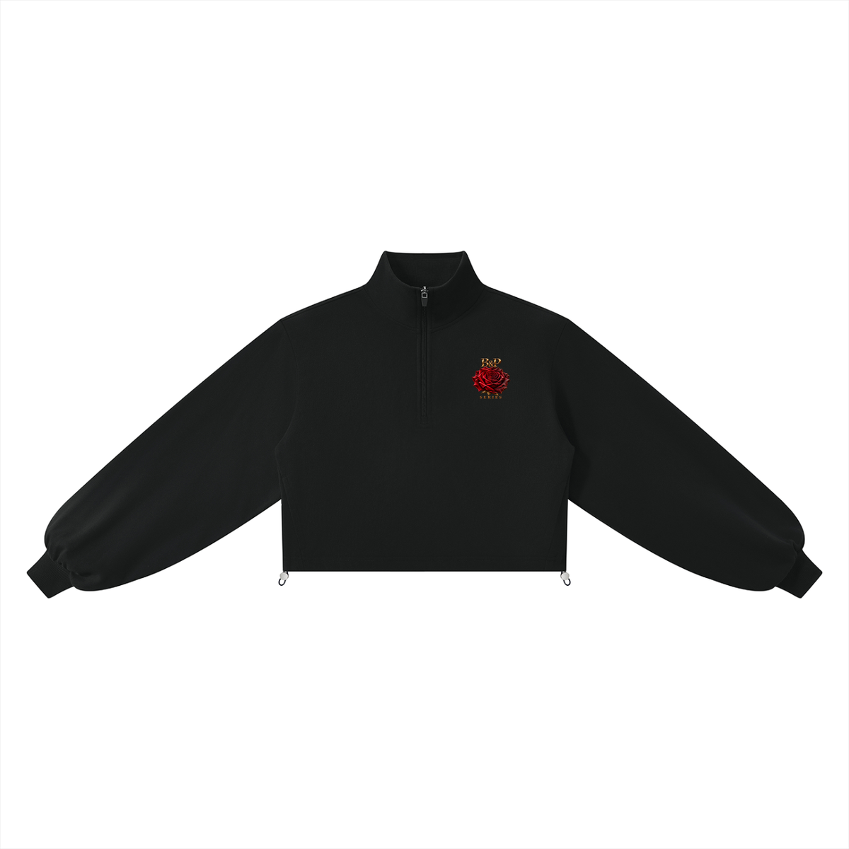 Gracefully Evolved Mock-Neck Quarter-Zip Sweatshirt