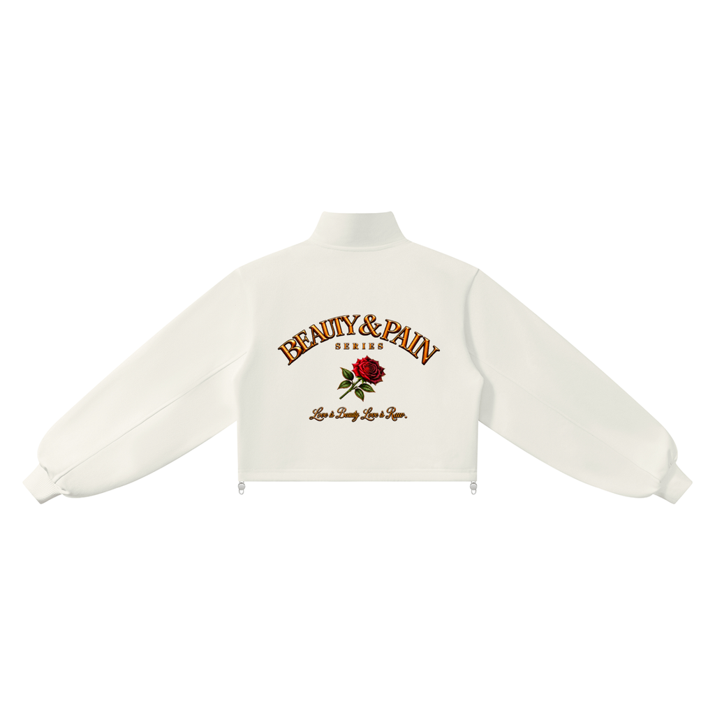 Gracefully Evolved Mock-Neck Quarter-Zip Sweatshirt