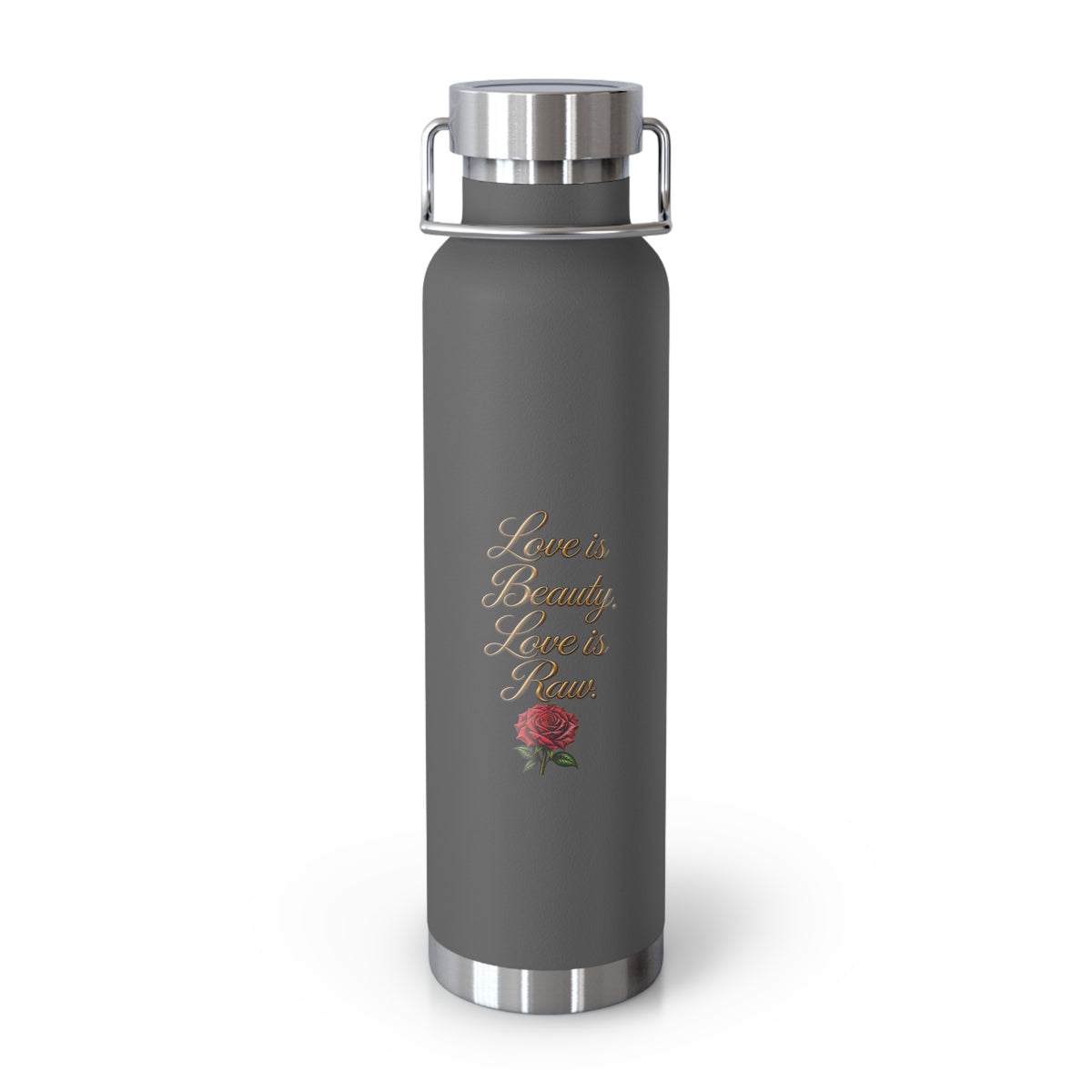 Love Is Beauty, Love Is Raw Insulated Water Bottle