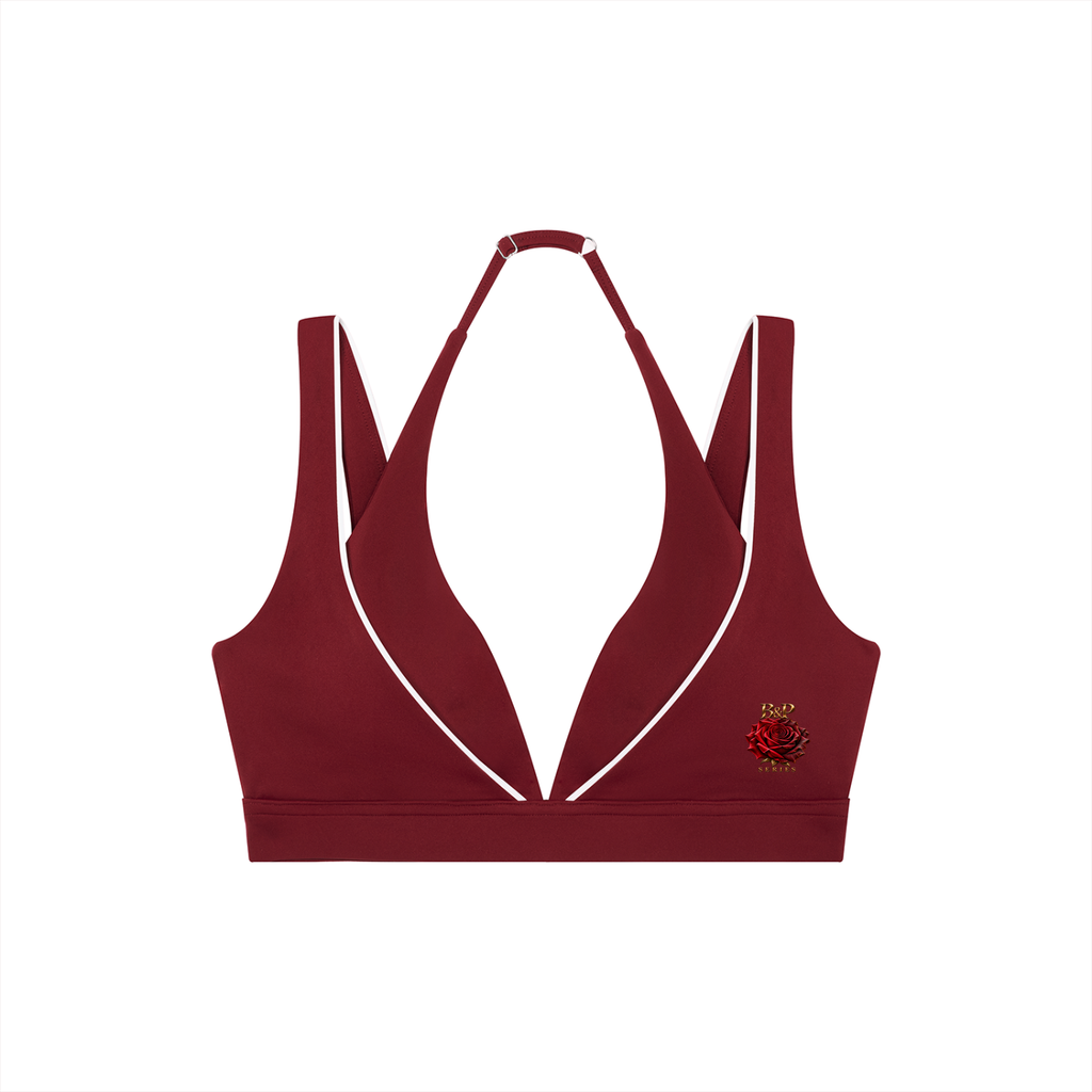 Fearlessly Feminine Halter Yoga Sports Bra