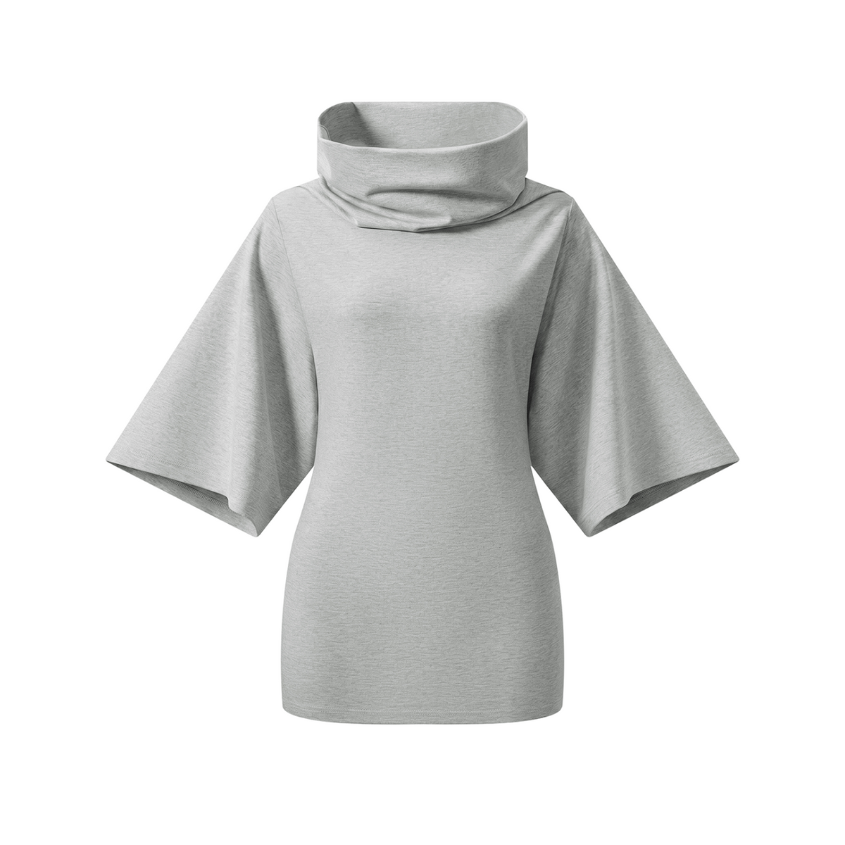 Gracefully Unbothered Batwing Turtleneck Top