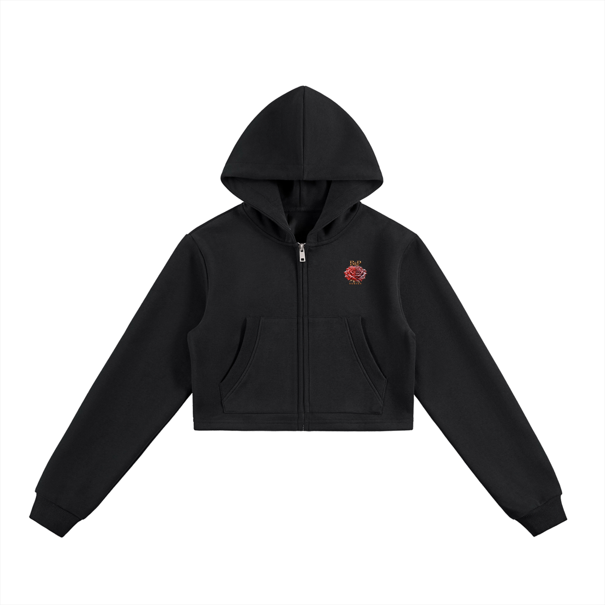 Beautifully Becoming Cropped Zip-Up Hoodie