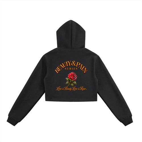 Beautifully Becoming Cropped Zip-Up Hoodie