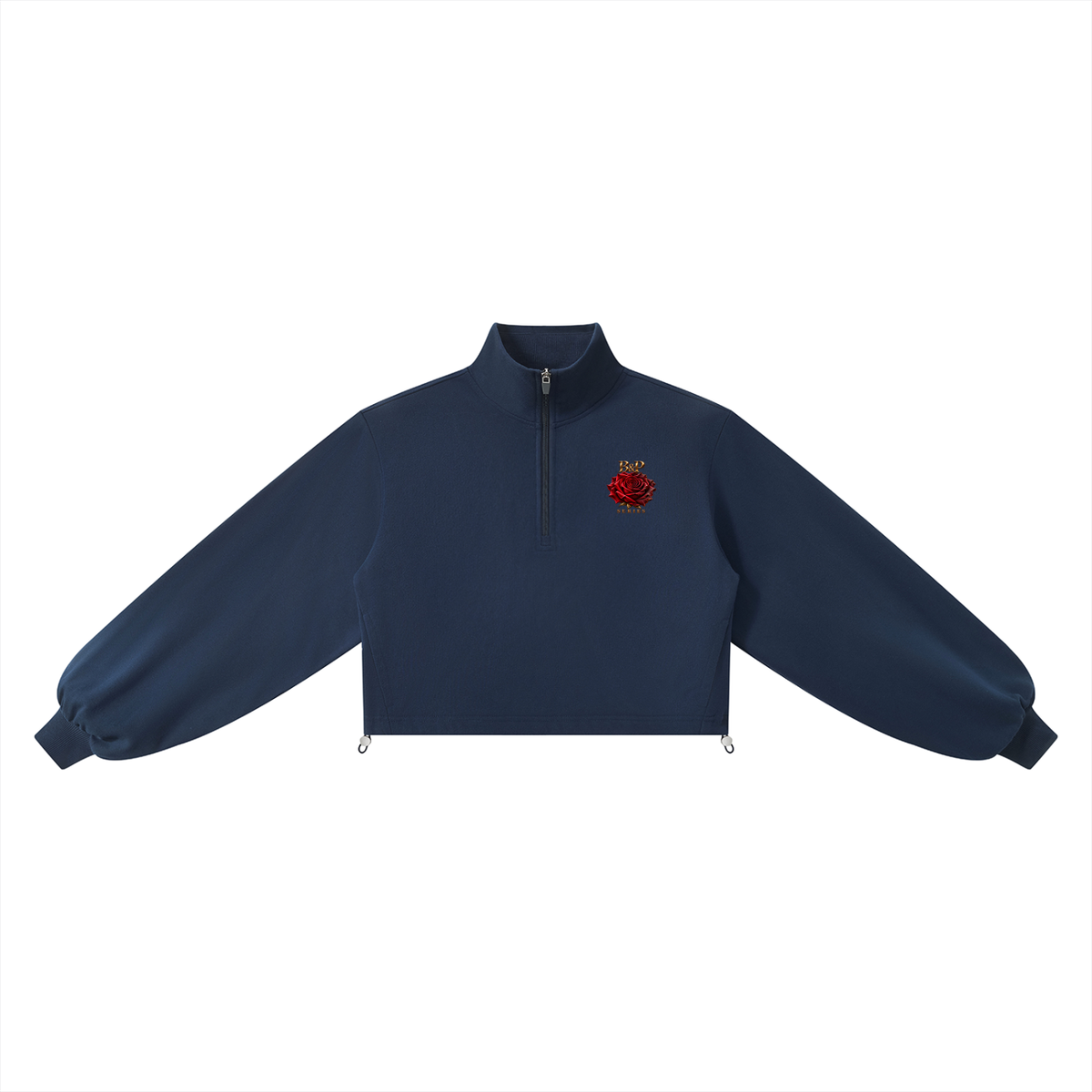 Gracefully Evolved Mock-Neck Quarter-Zip Sweatshirt