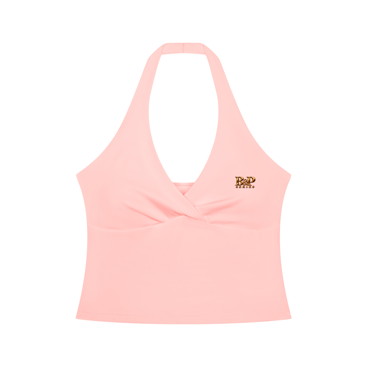 Fearless Bloom Runched Halter Yoga Tank Top