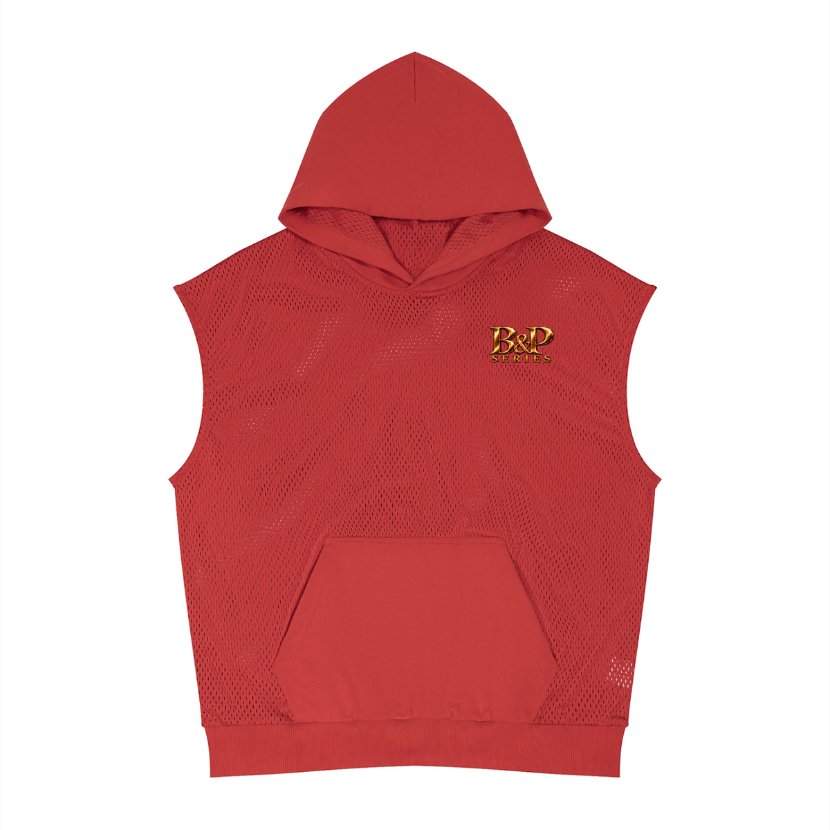 Built Different Panel Mesh Sleeveless Hoodie